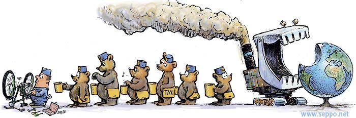  Environmental Tax, keywords:
 Environmental Tax work natural resources consumption repair service sustainable development cartoon