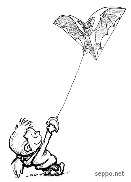  Girl flying bat kite, keywords:
 girl kids flying play game bat shaped kite cartoon