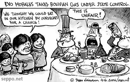  Evo Morales and Bolivian energy resources, keywords:
 Evo Morales gas energy multinational companies indigenous people Bolivia South America