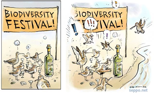  Biodiversity Festival, keywords:
 biodiversity festival birds beach wine celebration party wine ecological sustainable development natural resources ecological nature portection cartoon