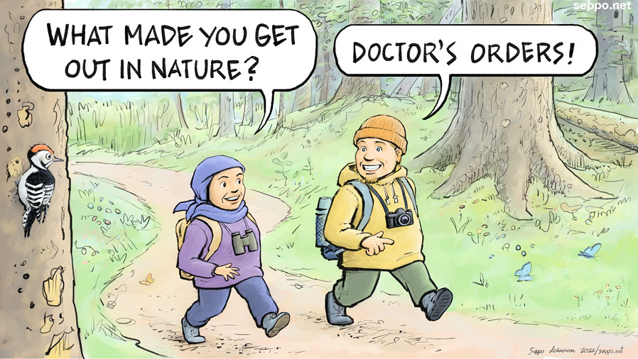 Nature is good for physical and mental health