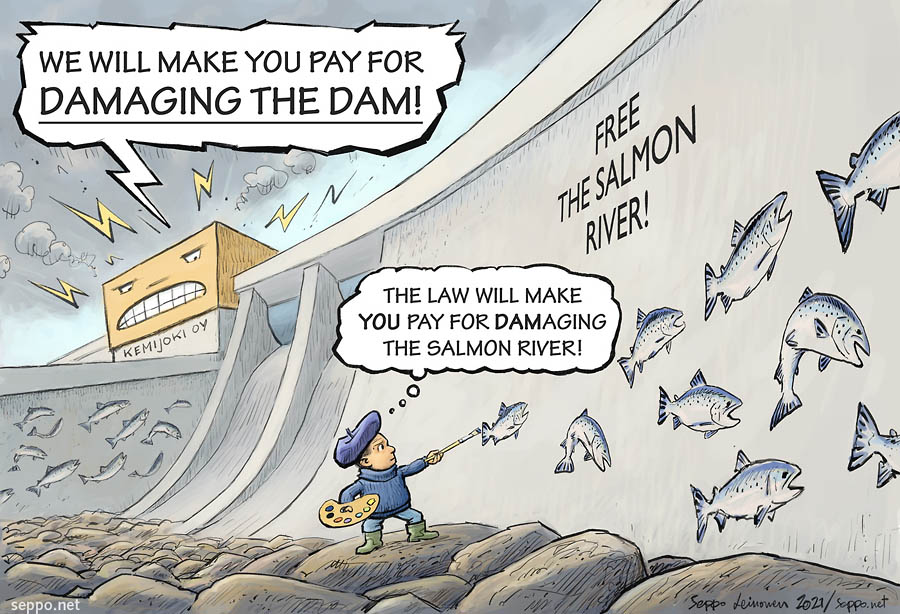 Hydro power company makes activist pay