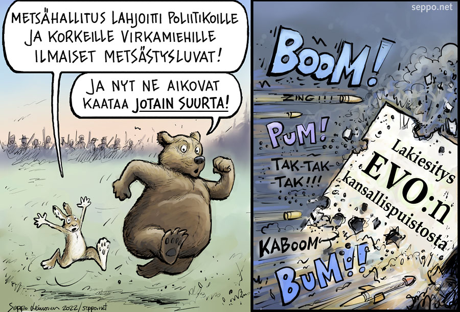 Metsähallitus ja ilmaiset metsästysluvat päättäjille