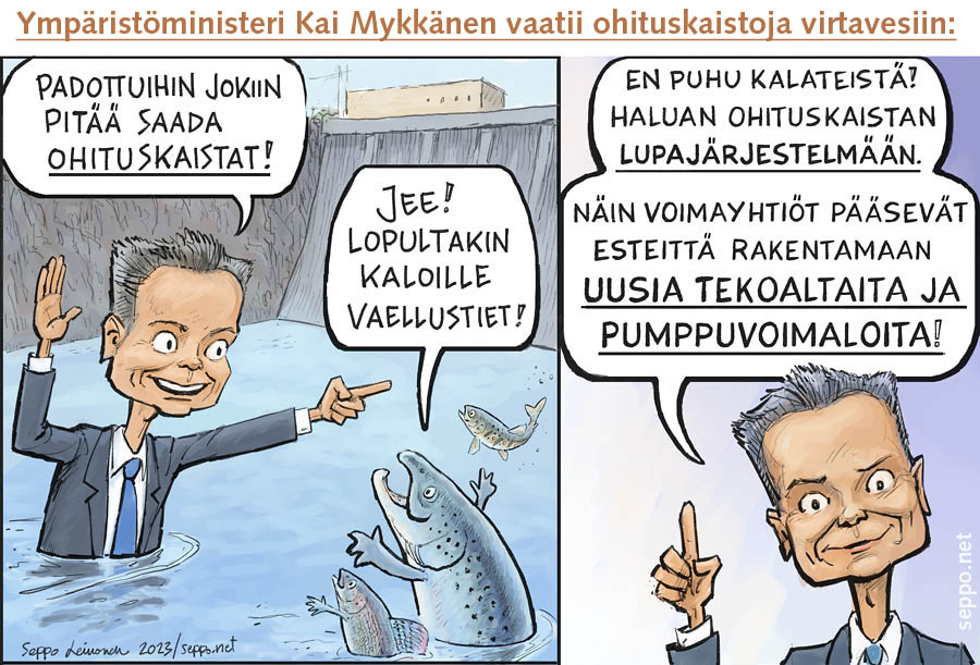 Ministeri Mykkänen ja jokien ohituskaistat