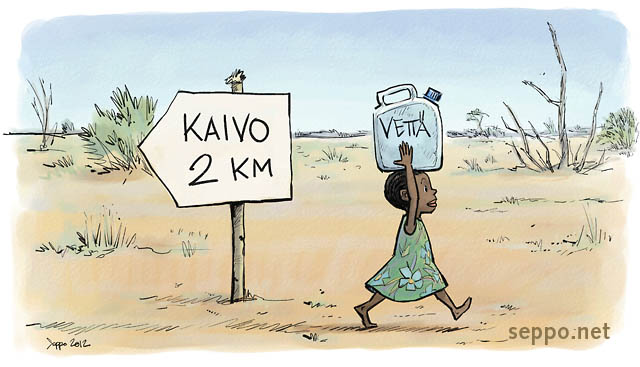  Juomavesi – Pitkä vedenhakumatka Afrikassa, keywords:
 vesi talousvesi juomavesi kuivuus kaivo Afrikka vesipula vedenkanto lapsityö piirros