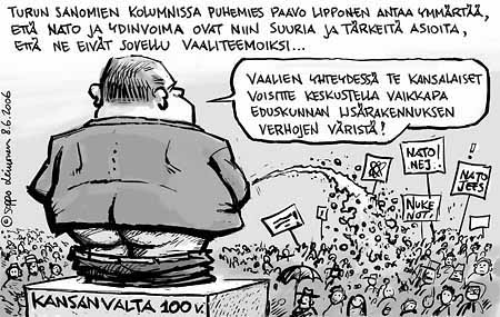  Paavo Lipponen ja kansanvalta, keywords:
 Paavo Lipponen kansanvalta 100 vuotta eduskunta Nato ydinvoima vaalit kansanäänestys eduskuntavaalit