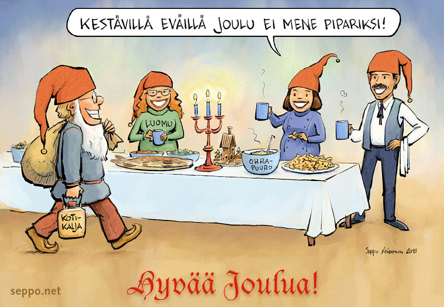Kestävillä eväillä Joulu ei mene pipariksi