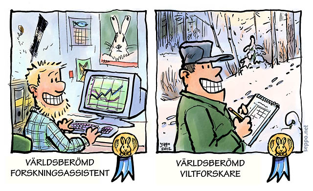  Talkoarbetare hjälper med viltforskning, keywords:
 viltforskning naturforskning populationsforskning terrängarbete vilt forskare assistent talko talkoarbetare naturvän teckning