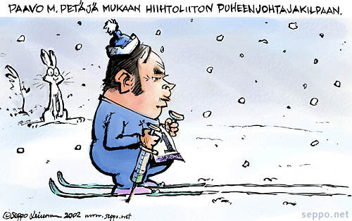 Paavo M. Petäjä hiihtoliiton puheenjohtajakilpaan