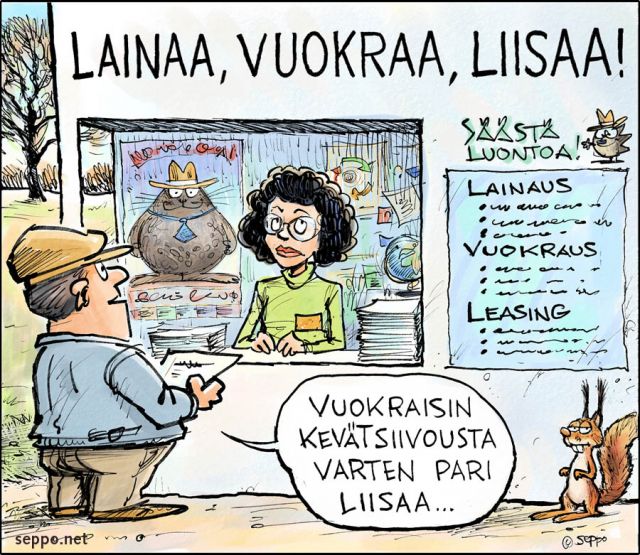  Keke lainaa vuokraa liisaa, keywords:
 lainaus vuokraus liisaus yhteiskäyttö ekotehokkuus ekotehokas ympäristöä säästävä palvelu palvelutalous kevätsiivous orava pilapiirros