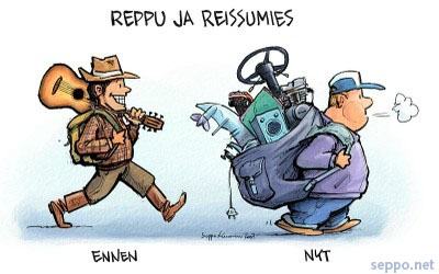  Nuukuusviikko - reppu ja reissumies, keywords:
 nuukuusviikko kulutus reppu ja reissumies luonnonvarat piirros