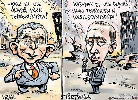  George W. Bush, Vladimir Putin ja sota terrorismia vastaan, keywords:
 energia George W. Bush oil öljy Öljy-yhtiöt