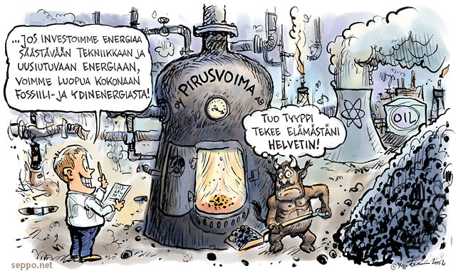  Uusi energiaa säästävä tekniikka voi korvata fossiilisen energia, keywords:
 energiansäästö uusiutuva energia tulevaisuus säästävä tekniikka hiili kivihiili fossiiliset polttoaineet ydinvoima tulevat sukupolvet uraani perusvoima helvetti pilapiirros