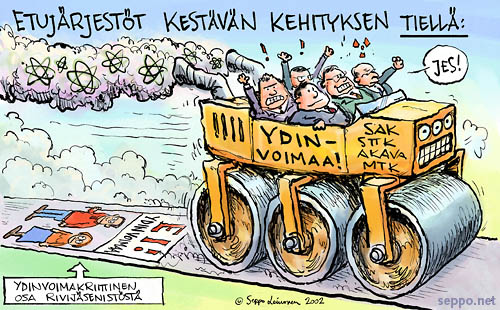  Etujrjestt jyrvt ydinvoimaa, keywords:
 ydinvoima etujrjest rivijsen jsendemokratia jsennestys sak sttk akava mtk voimayhti lobbaus lobbarit kriittinen uraani ydinjte kestv kehitys pilapiirros