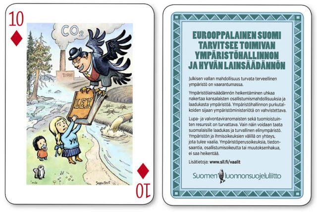  Suomen luonto ja ympäristöministeriö uhattuna, keywords:
 Suomi luonto ympäristö ympäristöministeriö hallinto luonnonsuojelu laki koskiensuojelulaki norminpurku ilmasto monimuotoisuus saasteet tulevaisuus piirros
