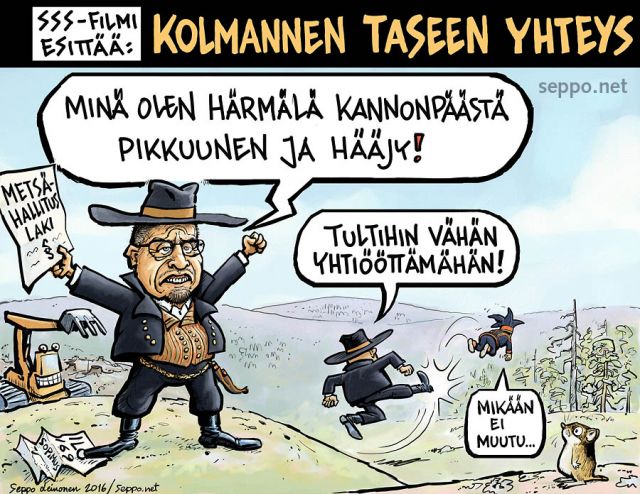  Metsähallituslaki ja Härmälän häjyt, keywords:
 kolmas tase luontopalvelut luonto saamelaiset ilo. 169 sopimus julkinen omaisuus valta luonnonvarat hakkuut kaivokset suojelu piirros